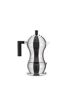 Alessi Black Pulcina Espresso Coffee Maker 3 cup